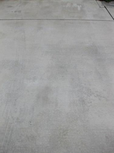 Battery Acid Stain on Concrete After