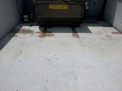 Dumpster Pad Cleaning After